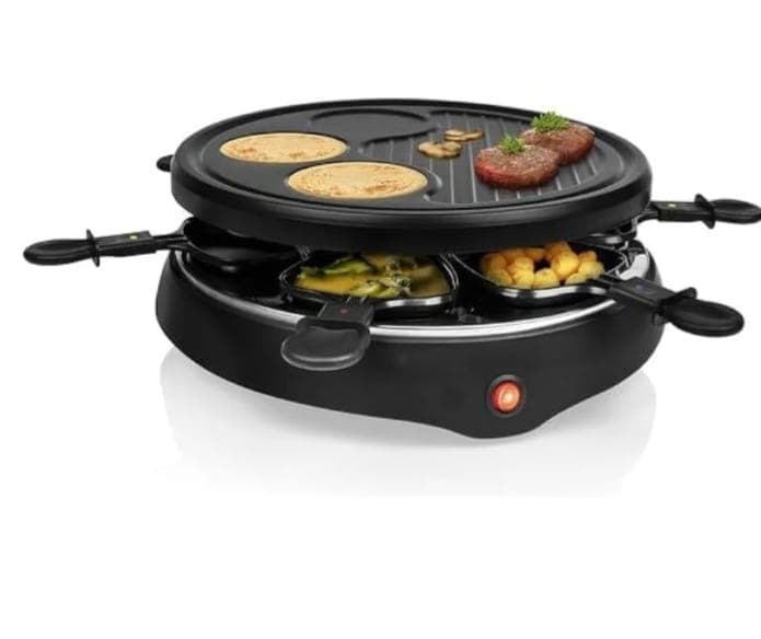 Hytava Edit Appareil à raclette et crêpière multifonction