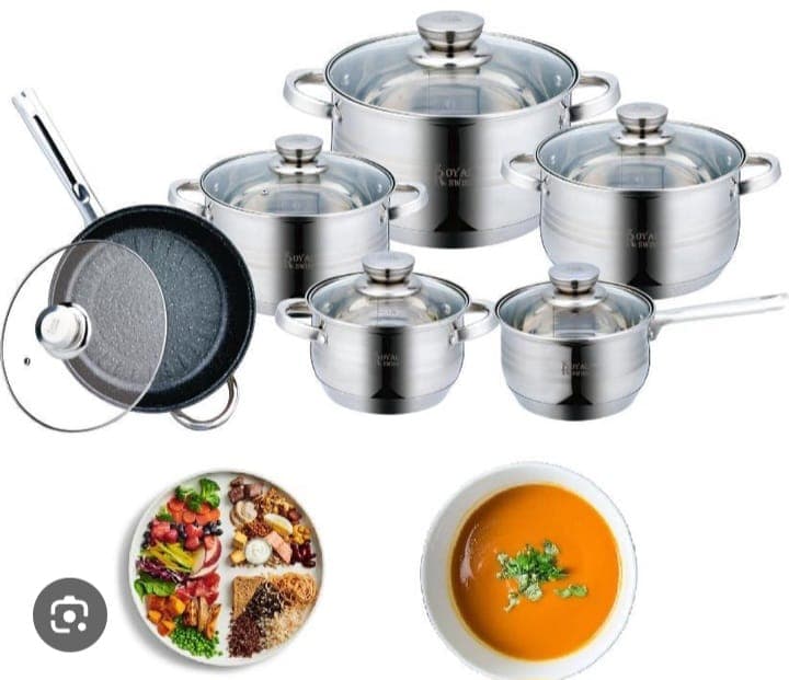 Royal Swiss Batterie de cuisine 12 pièces