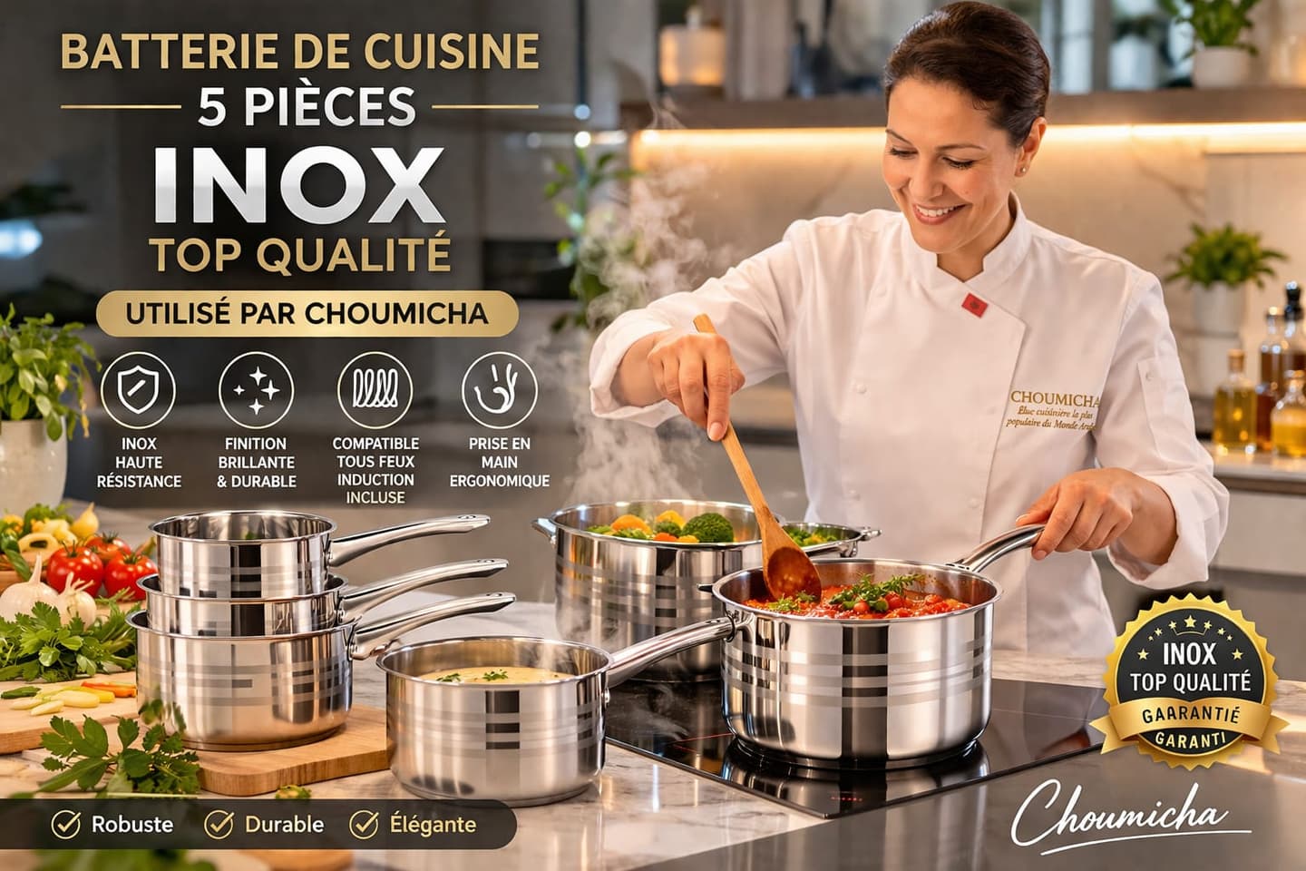 Galya Batterie de cuisine 5 pièces