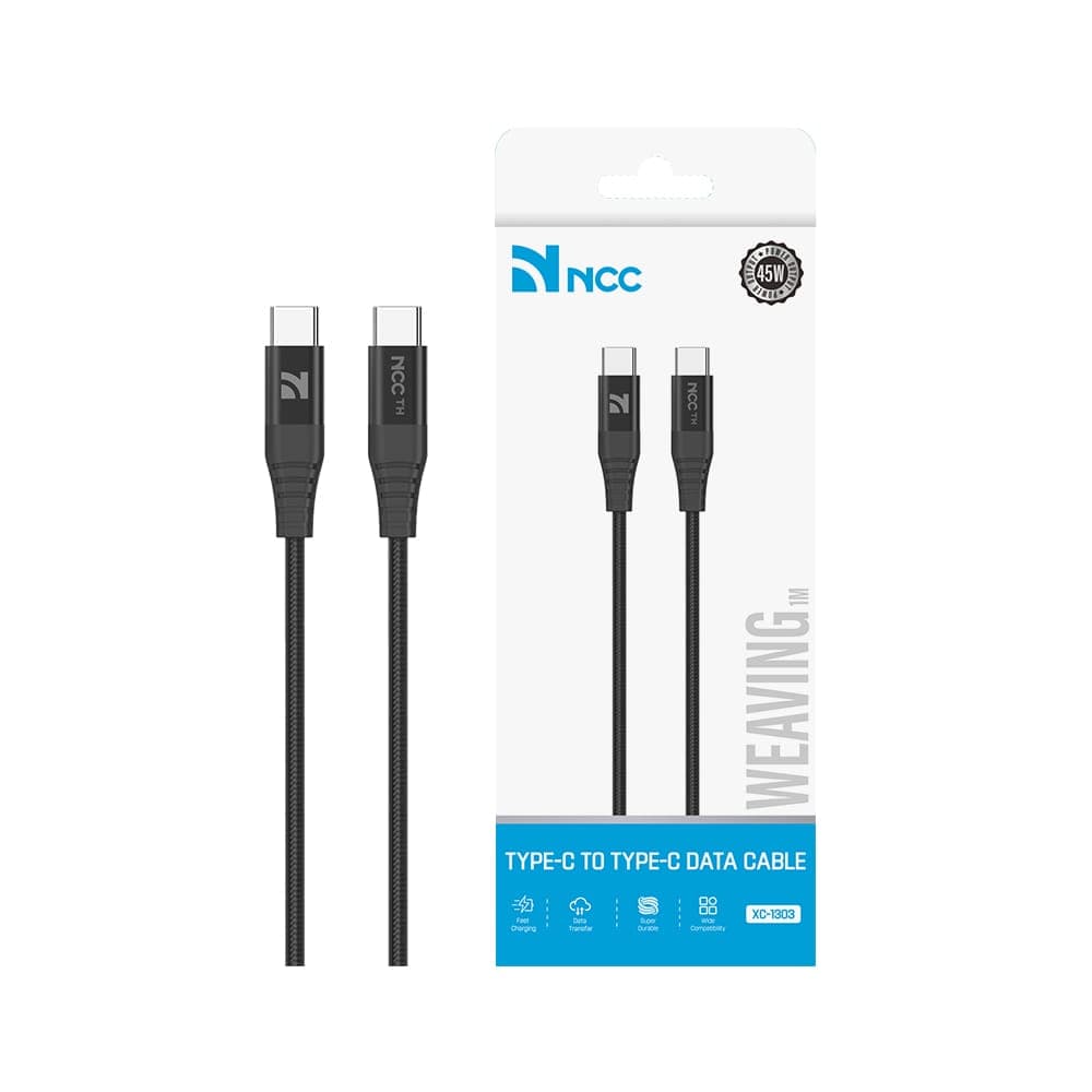 NCC Câble de données USB-C vers USB-C Weaving 45W