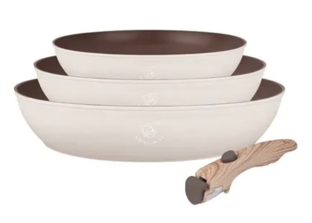 Royal Swiss Lot 3 poêles en acier inoxydable — tous feux dont induction