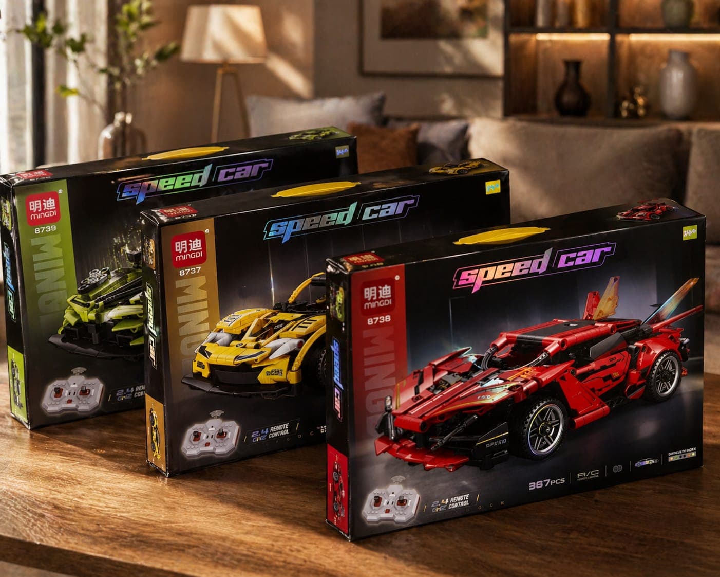 Mingdi Voiture de course télécommandée à construire — 3 modèles